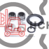 Ремкомплект шкворня TOYOTA 7-8FD/FG10-30; 7FB10-30 (без шкворня)